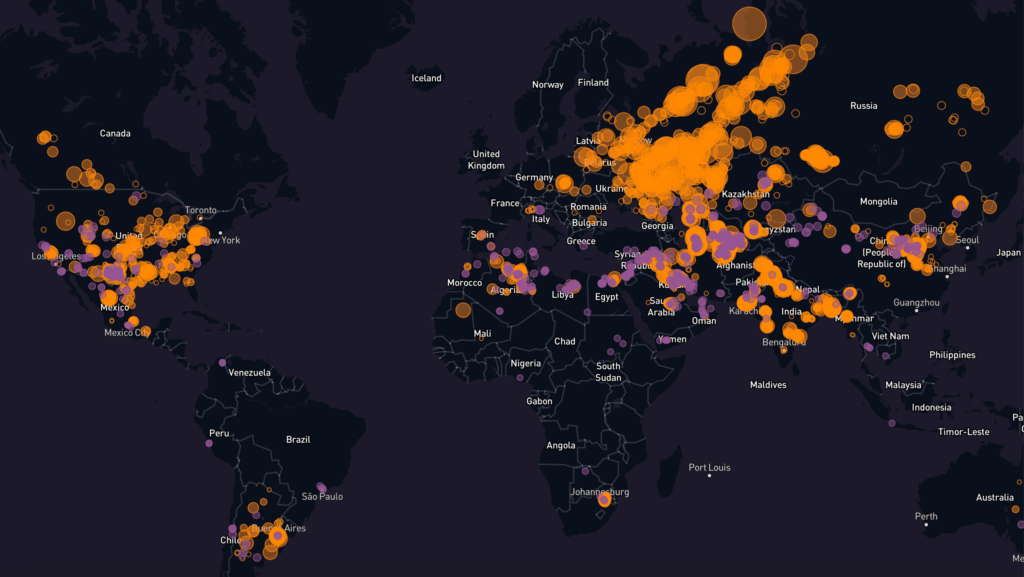 A satellite-derived methane emissions map by KAYRROS